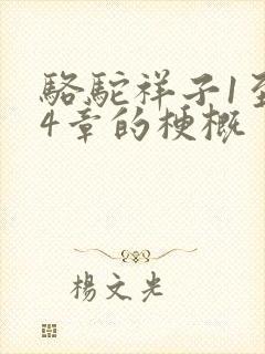 骆驼祥子1至24章的梗概