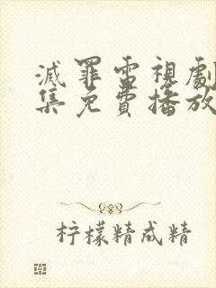 灭罪电视剧40集免费播放