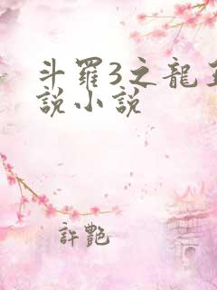 斗罗3之龙王传说小说