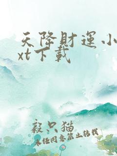 天降财运小说txt下载