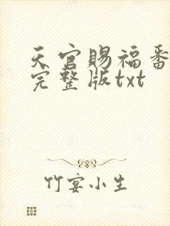 天官赐福番外篇完整版txt