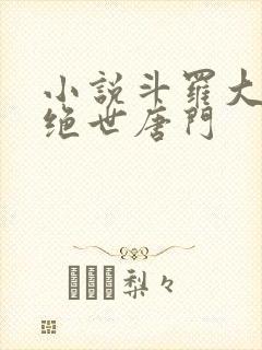 小说斗罗大陆2绝世唐门