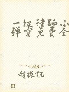 一级律师小说无弹窗免费全文