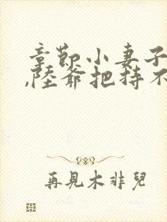 章节小妻子太凶,陆爷把持不住了