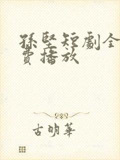 孙坚短剧全集免费播放