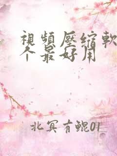 视频压缩软件哪个最好用