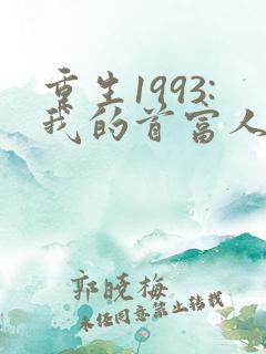 重生1993:我的首富人生