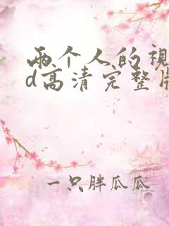 两个人的视频bd高清完整版日本