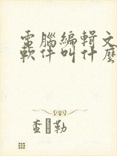 电脑编辑文档的软件叫什么