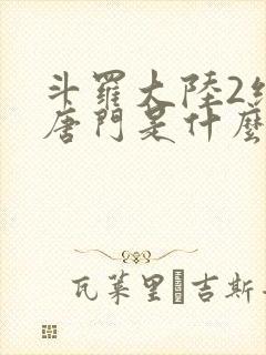 斗罗大陆2绝世唐门是什么时候出的