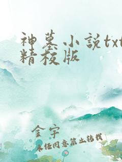 神墓小说txt精校版