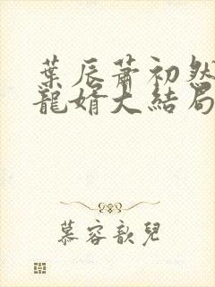 叶辰萧初然上门龙婿大结局