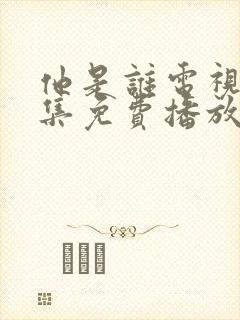 他是谁电视剧全集免费播放下载