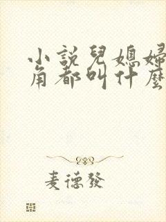 小说儿媳妇女主角都叫什么