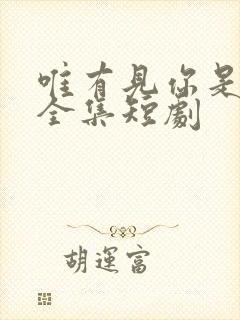 唯有见你是青山全集短剧