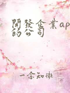 开发企业app的公司