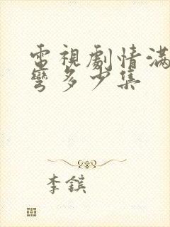 电视剧情满九道弯多少集