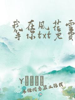 我在风花雪月里等你txt免费下载