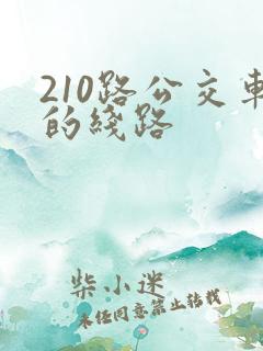 210路公交车的线路