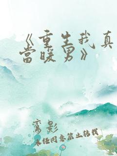 《重生我真没想当暖男》