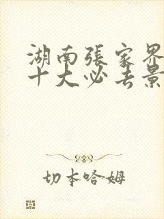 湖南张家界旅游十大必去景区有哪些