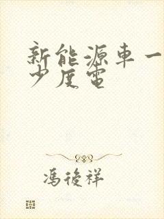 新能源车一般多少度电