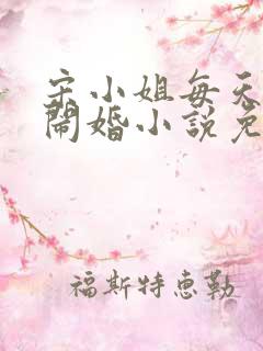 宋小姐每天都在闹婚小说免费