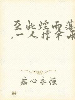 至此烟雨落京城,一人撑伞两人行