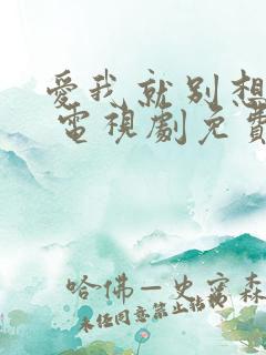 爱我就别想太多 电视剧免费观看40集