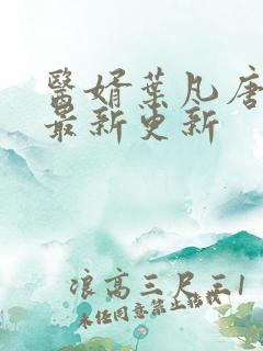 医婿叶凡唐若雪最新更新
