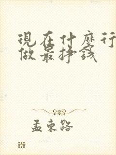 现在什么行业好做最挣钱