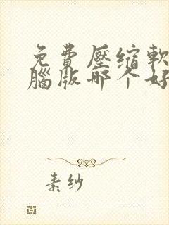 免费压缩软件电脑版哪个好