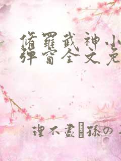 修罗武神小说无弹窗全文免费阅读