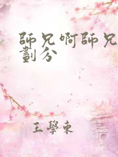师兄啊师兄教派划分