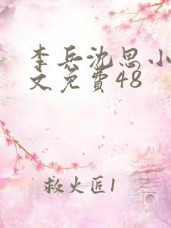 李兵沈思小说全文免费48