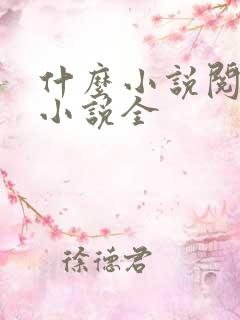 什么小说阅读器小说全