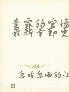 李霖的官场小说最新章节更新
