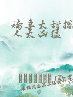 娇妻太甜总裁大人太凶猛