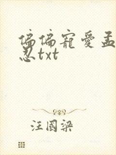 偏偏宠爱孟听江忍txt