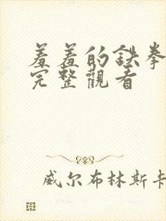 羞羞的铁拳免费完整观看