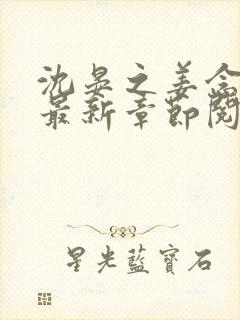 沈晏之姜念小说最新章节阅读