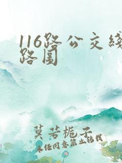116路公交线路图