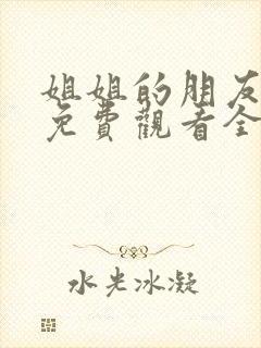 姐姐的朋友韩剧免费观看全集中文