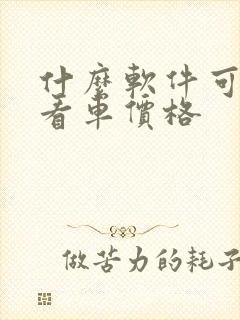 什么软件可以查看车价格