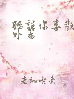 听说你喜欢我番外篇