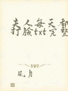 夫人每天都在线打脸txt完整版