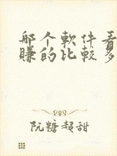 哪个软件看小说赚的比较多