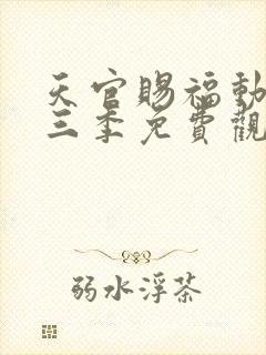 天官赐福动画第三季免费观看完整版高清