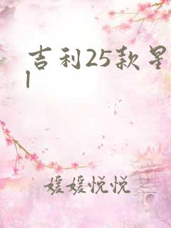吉利25款星越l