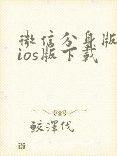 微信分身版手机ios版下载
